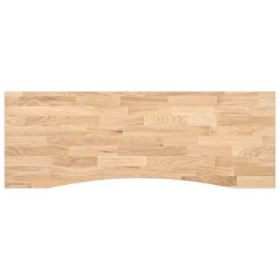 Image of vidaXL Desk Top Untreated 140x50x2.5 cm Solid Wood Oak Rectangular