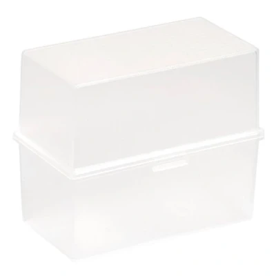Image of Exacompta Ref. 51631D 1 Portable box with 200 crystal A7 index cards