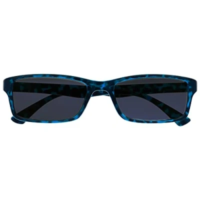 Image of OPULIZE Blue Tortoiseshell Reading Sunglasses Mens Womens UVS092BL +2.00