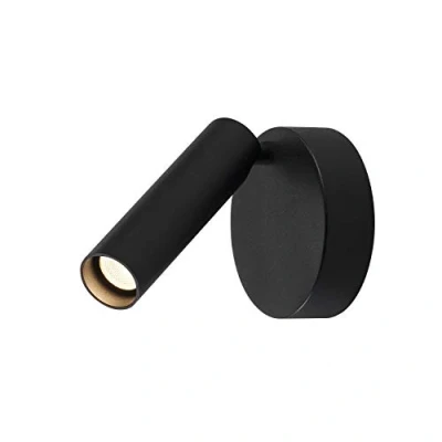 Image of SLV LED wall lamp Karpo 30, black, aluminium, width 9 cm