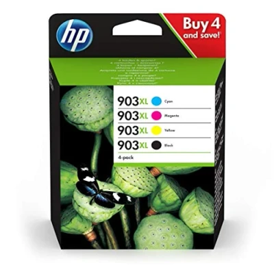 Image of HP 3HZ51AE 903XL High Yield Original Ink Cartridges, Black/Cyan/Magenta/Yellow, Multipack