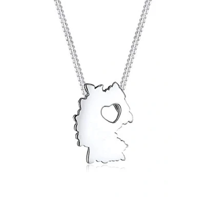 Image of Elli Necklace State map Germany 925 Sterling silver 45cm length