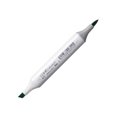 Image of Copic Sketch Coloured Marker Pen (G 17) Forest Green, For Art &amp; Crafts, Colouring, Graphics, Highlighter, Design, Anime, Professional Beginners, Supplies Colouring Books