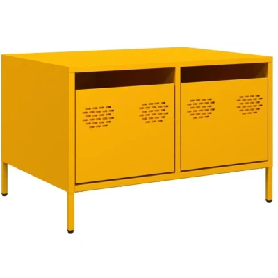 Image of vidaXL TV Cabinet Mustard Yellow 68x50x43.5 cm Cold rolled Steel