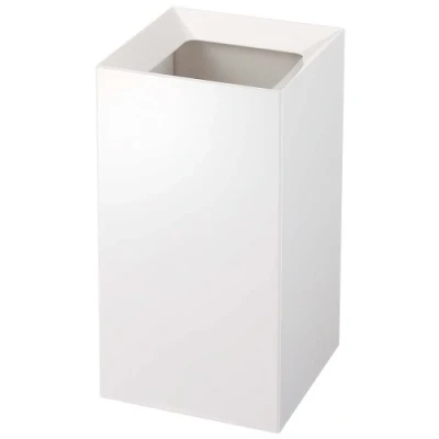 Image of YAMAZAKI Home Veil Trash Can Modern Open Top Garbage Waste Bin Basket with Handle Abs Plastic 2.5 Gallons, 10 Liters