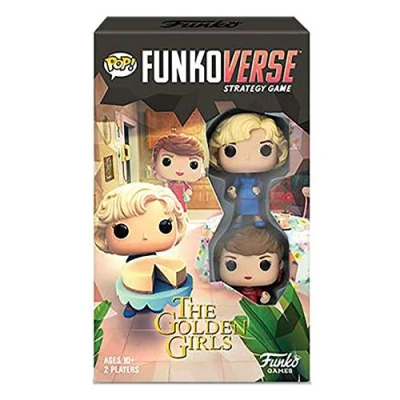 Image of Funko Games The Golden Girls 100 Funkoverse Extension Board Game Rose Nylund And Blanche Devereaux 3&#039;&#039; (7.6 Cm) POP! Light Strategy For Children &amp; Adults (Ages 10+)