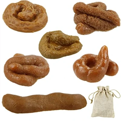 Image of SZCXDKJ 6 PCS fake poo soft dog prank joke fun toy,trick novelty turd for April Fools&#039; Day Halloween