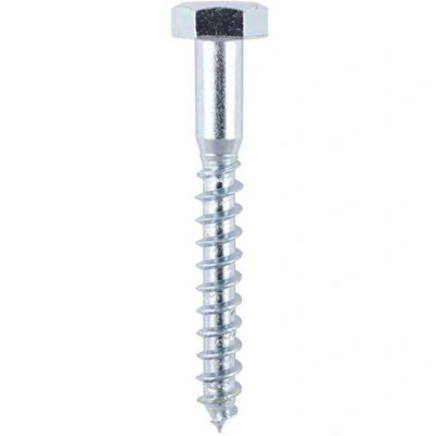 Image of 2x TIMCO Coach Screws Hex Zinc 1070CSC Pack of 100