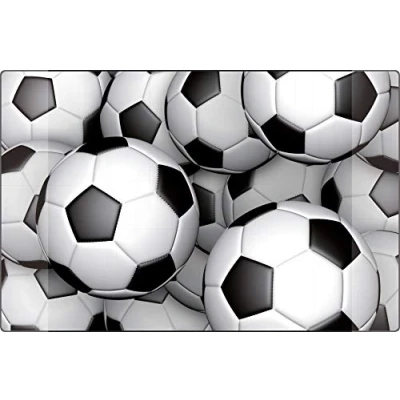 Image of Desk Mat Kangaro Football Non Slip 38 x 58 cm with Two Pockets for Children&#039;s and Teenagers&#039; Room