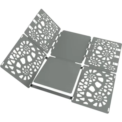 Image of DUDAET BoxLegend Shirt Folding Board V2 plus T Folder Durable Plastic Easy and Fast for Adult Kids Grey
