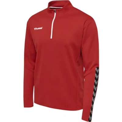 Image of hummel Men&#039;s Authentic Half Zip Sweatshirt True Red