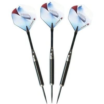 Image of Elkadart Razor 80% Tungsten Steel Tip Darts with Storage/Travel Case, 23 Grams, Black