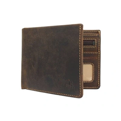 Image of VISCONTI Slim Collection TAP &#039;N&#039; GO Leather Wallet with RFID Protection VSL33 Oil Tan