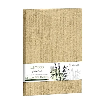Image of Hahnemühle Sustainable Bamboo Sketchbook 105 g/m², DIN A4, 64 Sheets, Portrait Format, Natural White