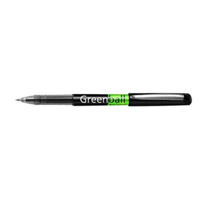 Image of Pilot Liquid Ink Greenball 7 Rollerball Pens Pack of 3, Black