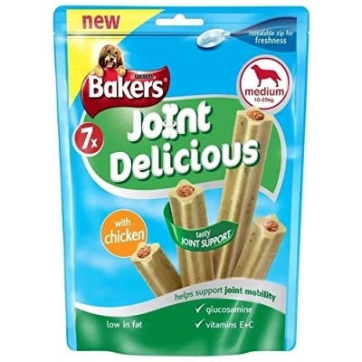 Image of Bakers 2 x Joint Delicious Chicken for Medium Dogs (7 per Pack 180g) of 6