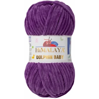 Image of Knitting Fine Himalaya Dolphin Baby Wool Yarn Cotton for Crochet (80340 Purple)