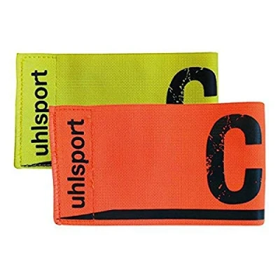 Image of Uhlsport Unisex Adult Captain armband 1006750010001 Armbands Fluo Yellow/schockred, XXS