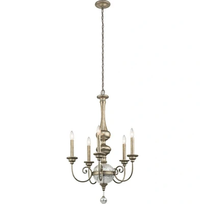 Image of Rosalie 5 Light Chandelier Gold Finish, E14
