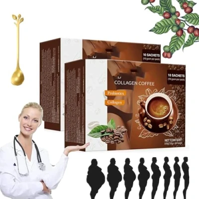 Image of Coffee Collagen from Japan, Nugen Coffee, Collagen, Creamer for (2boxes)