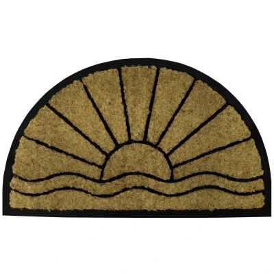 Image of JVL Comfort Halfmoon Coir Tuffscrape, 40x70cm, Sunset