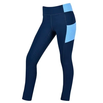 Image of Dublin Kids Everyday Riding Tights, Naval Academy/Coastal Blue, Childs 10/24&quot;
