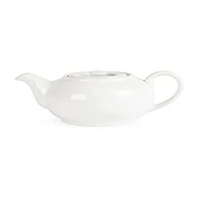 Image of Olympia White Ware Teapots 426Ml 15Oz Porcelain Infuser Innovative Design 4pc