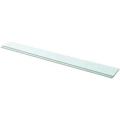 Image of vidaXL Shelves 2 pcs Panel Glass Clear 110x12 cm