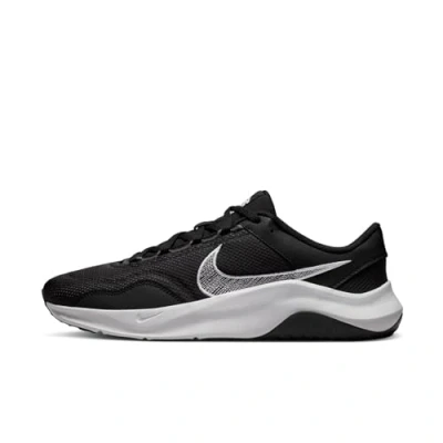 Image of Nike Performance Legend Essential 3 Training shoe, Men&#039;s, Size: 10.5, Black/iron grey/white Textile/synthetics