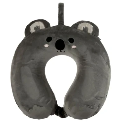Image of Relaxeazzz Koala Plush Memory Foam Travel Pillow Neck Flight Airplane For Kids Pillows Cushion Sleeping Pain Adults Airport Essentials