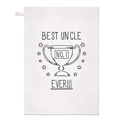 Image of Best Uncle Ever No.1 Trophy Tea Towel Dish Cloth