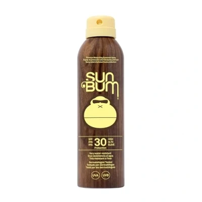 Image of Sun Bum Original SPF 30 Cream Spray, Moisturizing Sunscreen with Vitamin E, Vegan and Reef Friendly, Broad Spectrum UVA/UVB Protection, 200ml