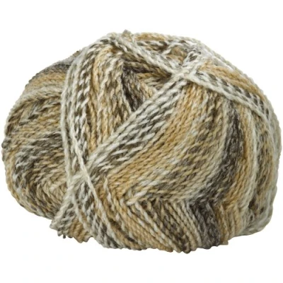 Image of Marble Chunky Knitting Yarn by James Brett 200g (Brown/Beige MC9)