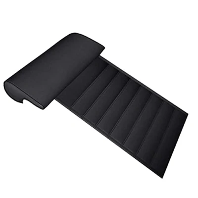 Image of GFYWZ Car Seat Cushion with Comfort Leg Support Pillow, Rest Extended Leather for Long distance Driving,A
