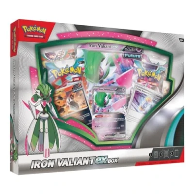 Image of Pokémon TCG: Roaring Moon or Iron Valiant ex Box (One at Random)