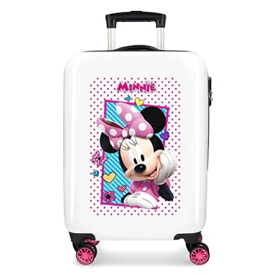 Image of Disney Minnie Joy Multicoloured Cabin Suitcase 34x55x20 cm Rigid ABS Combination lock 34 Litre 2.6 Kg 4 Double Wheels Hand Luggage