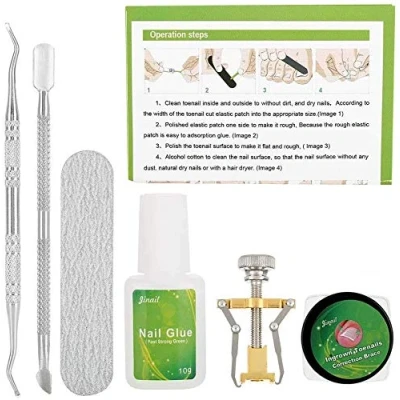 Image of Nail Corrector Tool 6 in 1 Kit Ingrown Toe Fixer Pedicure Toenail Recover Correction Foot Care Kit(24pcs)