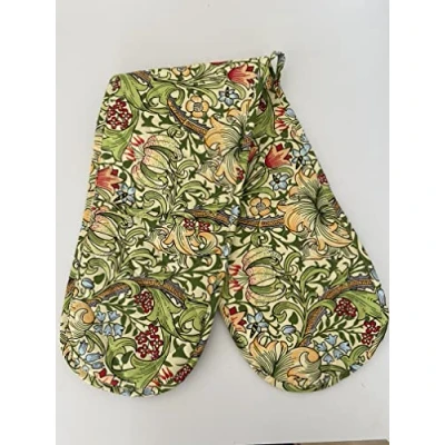Image of William Morris Golden Lily Double Oven Glove