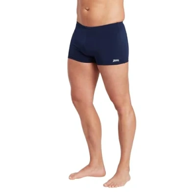 Image of Zoggs Men&#039;s Cottesloe Hip Racer Swim Trunks, Navy, 32 UK
