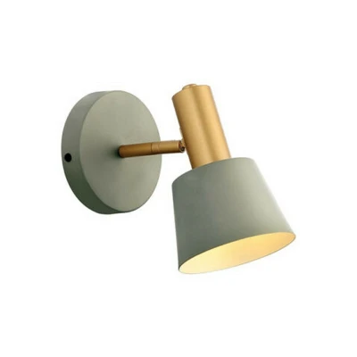 Image of Vyronas Wall Lamp E14 Max 25W Iron Grey Green Gold