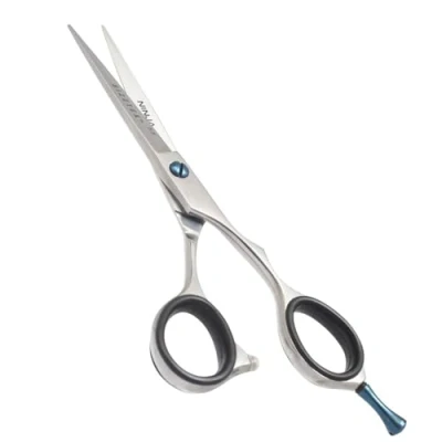 Image of Hair Cutting Scissors 420C Japanese Stainless Steel with Mirror Polish Finish 5.5 Shears Professional Barber, Salon Hairdressing Scissor Detachable Finger Inserts
