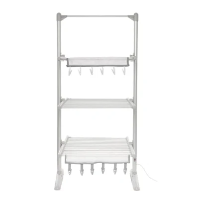 Image of PIFCO 3 Tier Heated Clothes Airer Electric Dryer with 36 Bars, Foldable and Energy Efficient Drying Rack for Indoor Use, Holds Up to 30kg, Quick Laundry Solution