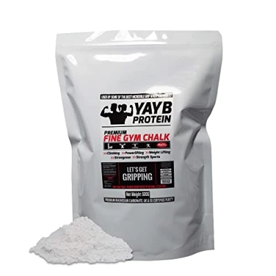 Image of YAYB Premium Gym Chalk 500G UK / EU Grade Magnesium Carbonate Weight lifting Climbing Powder