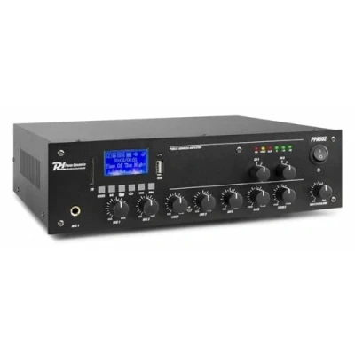 Image of Power Dynamics PPA502 100v Line Mixer Amplifier 2 Zone Room Music System with Bluetooth and USB MP3 Player