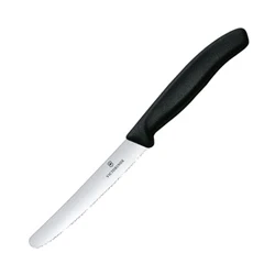 Image of Victorinox Tomato / Sausage Knife Swiss Classic Black 11 cm