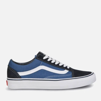 Image of Vans OLD Skool Unisex Trainers, Size: 14, Navy Leather and textile