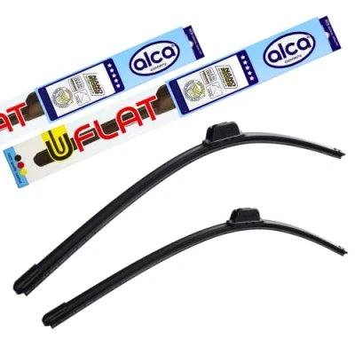 Image of alca Flat Set of 2 Front Wiper Blades Fits Hyundai i10 2014 2019 AH 22&quot;16&quot; Fitting Hook