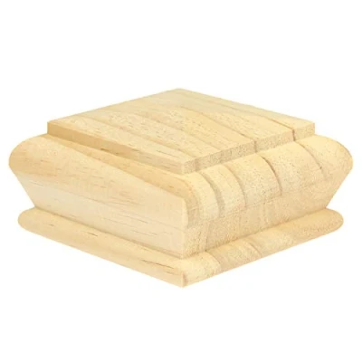 Image of Jackson Woodturners Pine Pyramid Cap rebated to fit a 70mm Newel Post