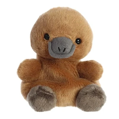 Image of Aurora® Adorable Palm Pals™ Patty Platypus™ Stuffed Animal Pocket Sized Play Collectable Fun Brown 5 Inches