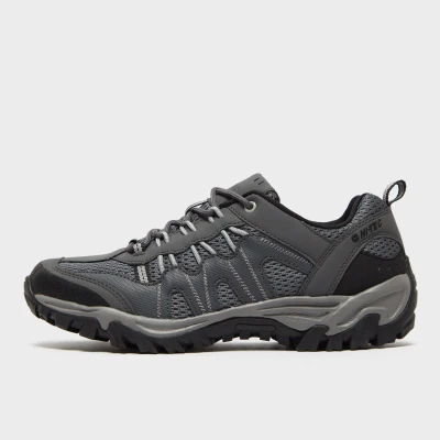 Image of HI TEC Jaguar Hiking shoes, Men&#039;s, Size: 11, Charcoal/grey Imitation leather/ textile